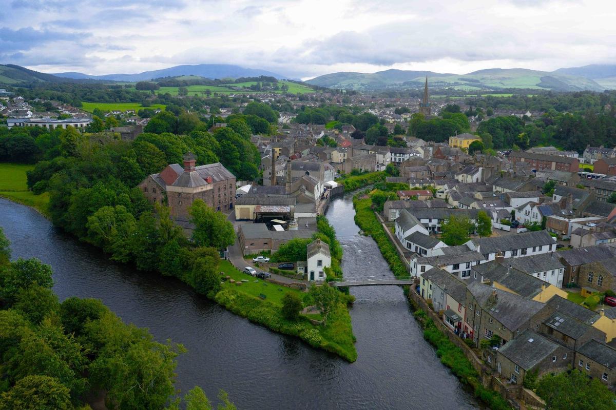 The River Derwent and River Cocker meeting at Cockermouth
