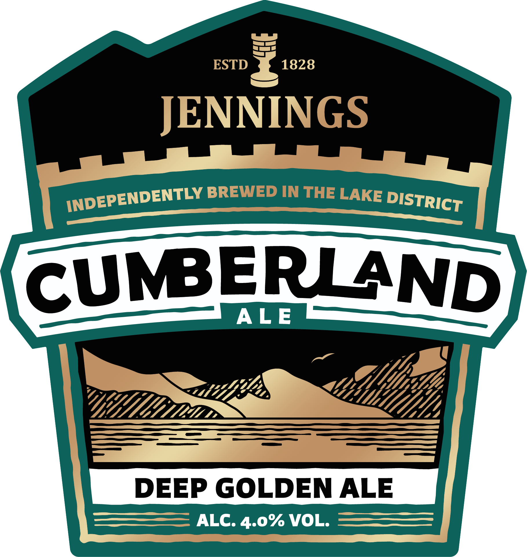 Jennings pump clip coaster Cumberland Ale