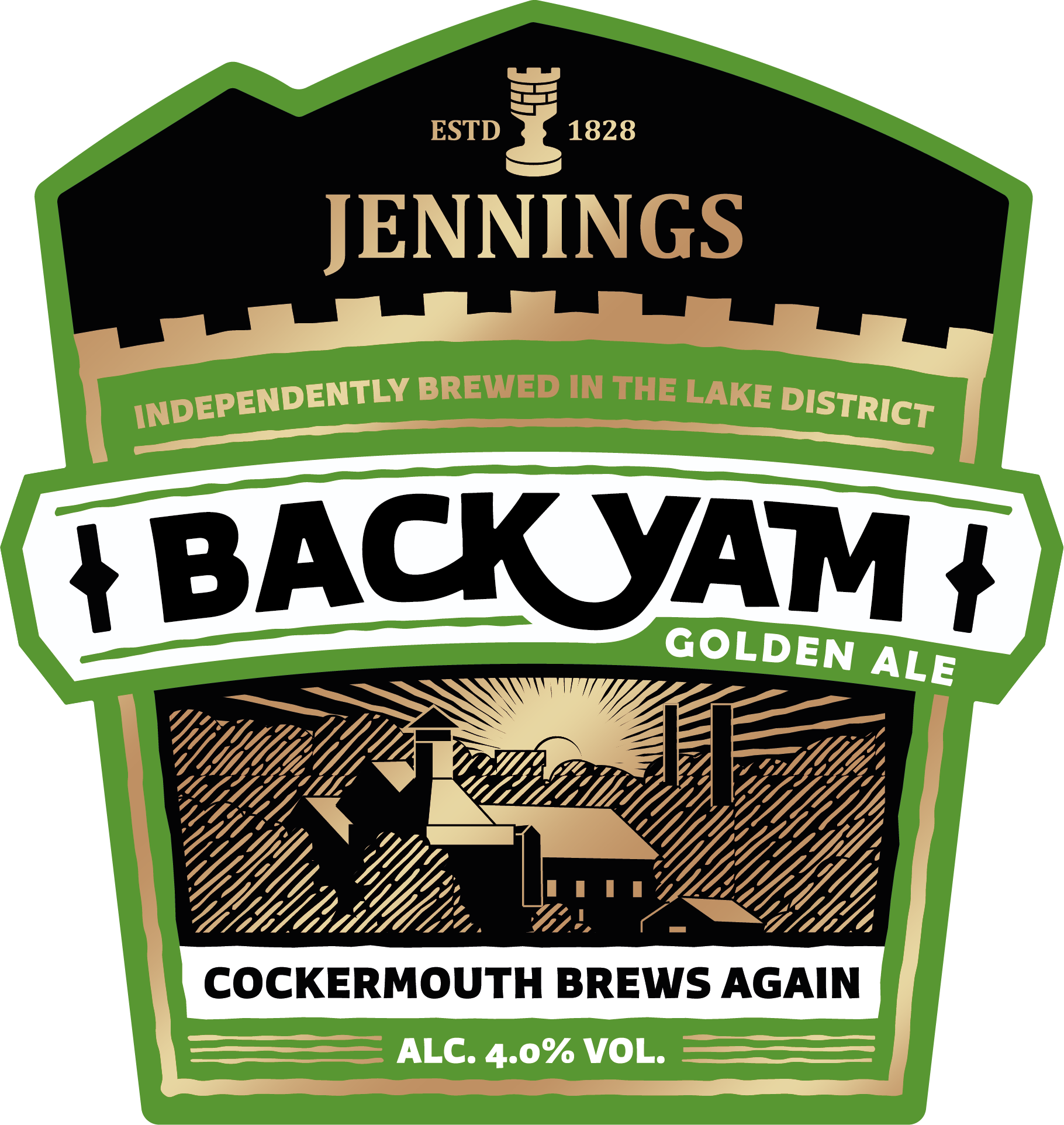 Jennings pump clip coaster Back Yam