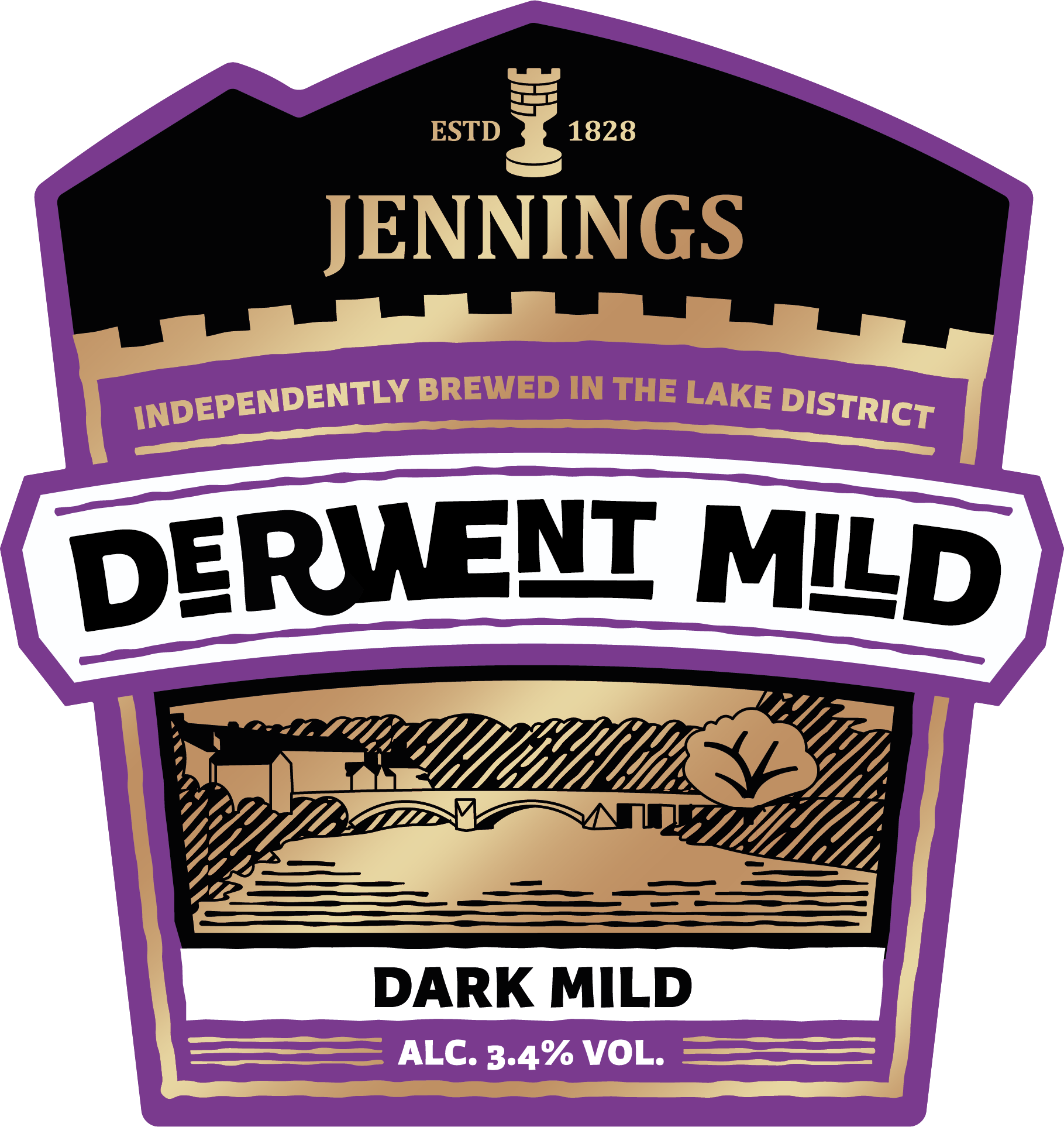 Jennings pump clip coaster Derwent Mild