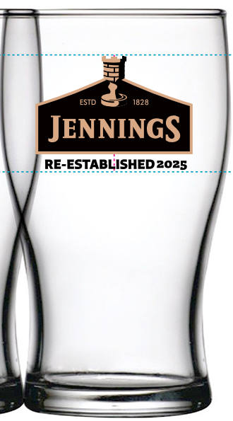Jennings 1/2 pint glass