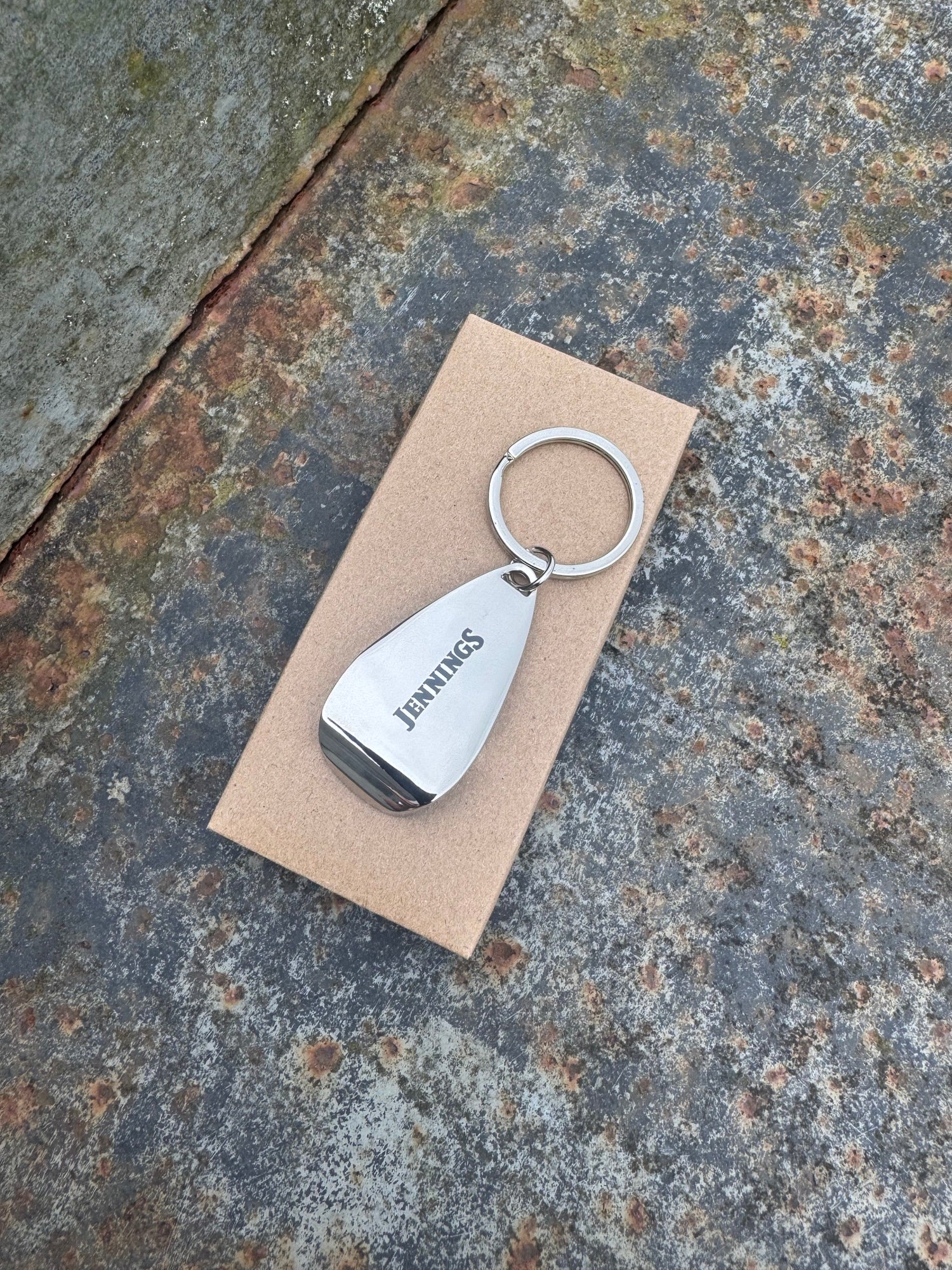 Jennings Silver Bottle Opener Keyring