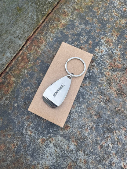 Jennings Silver Bottle Opener Keyring