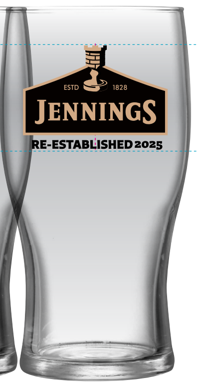 Jennings pint glass