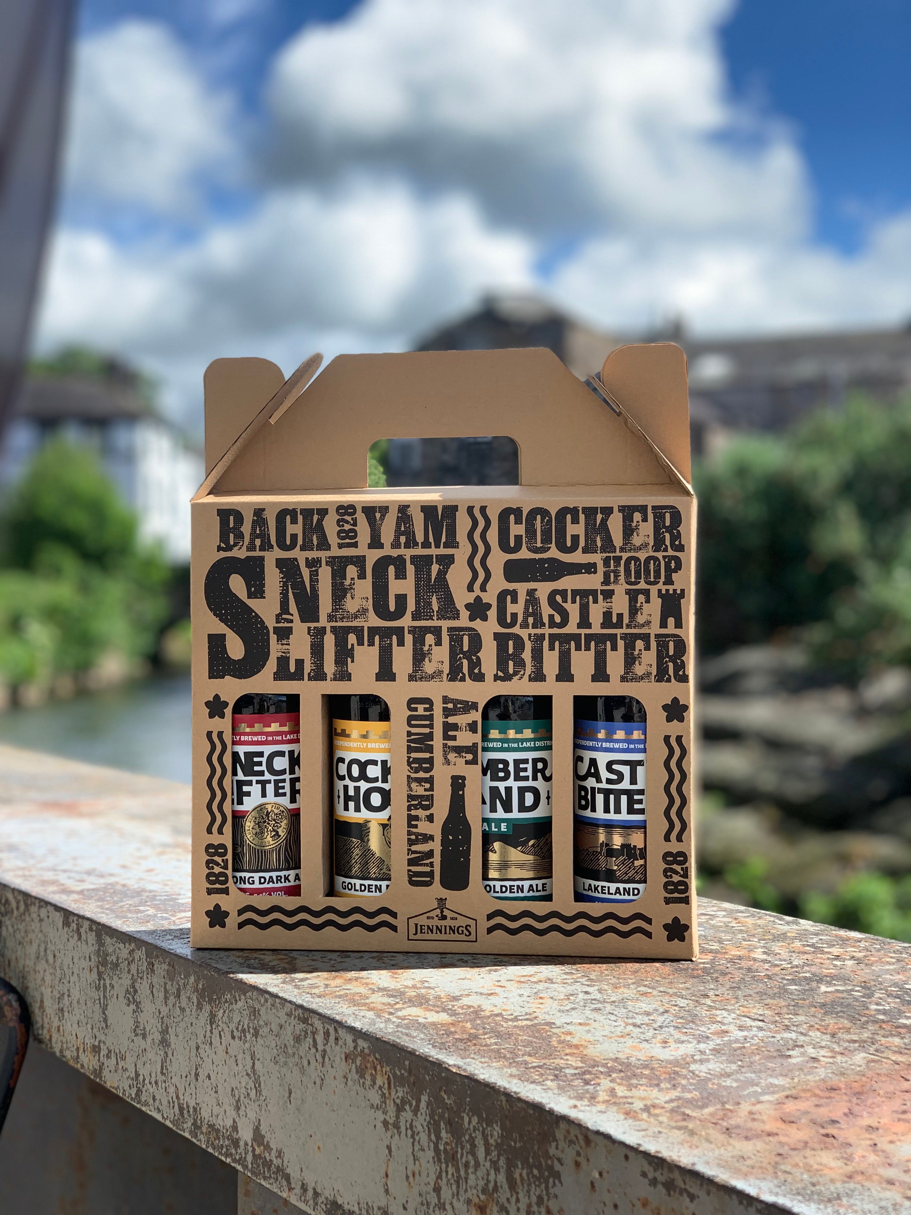 Gift pack of 4 Jennings beers